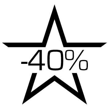 Sticker étoile soldes -40%